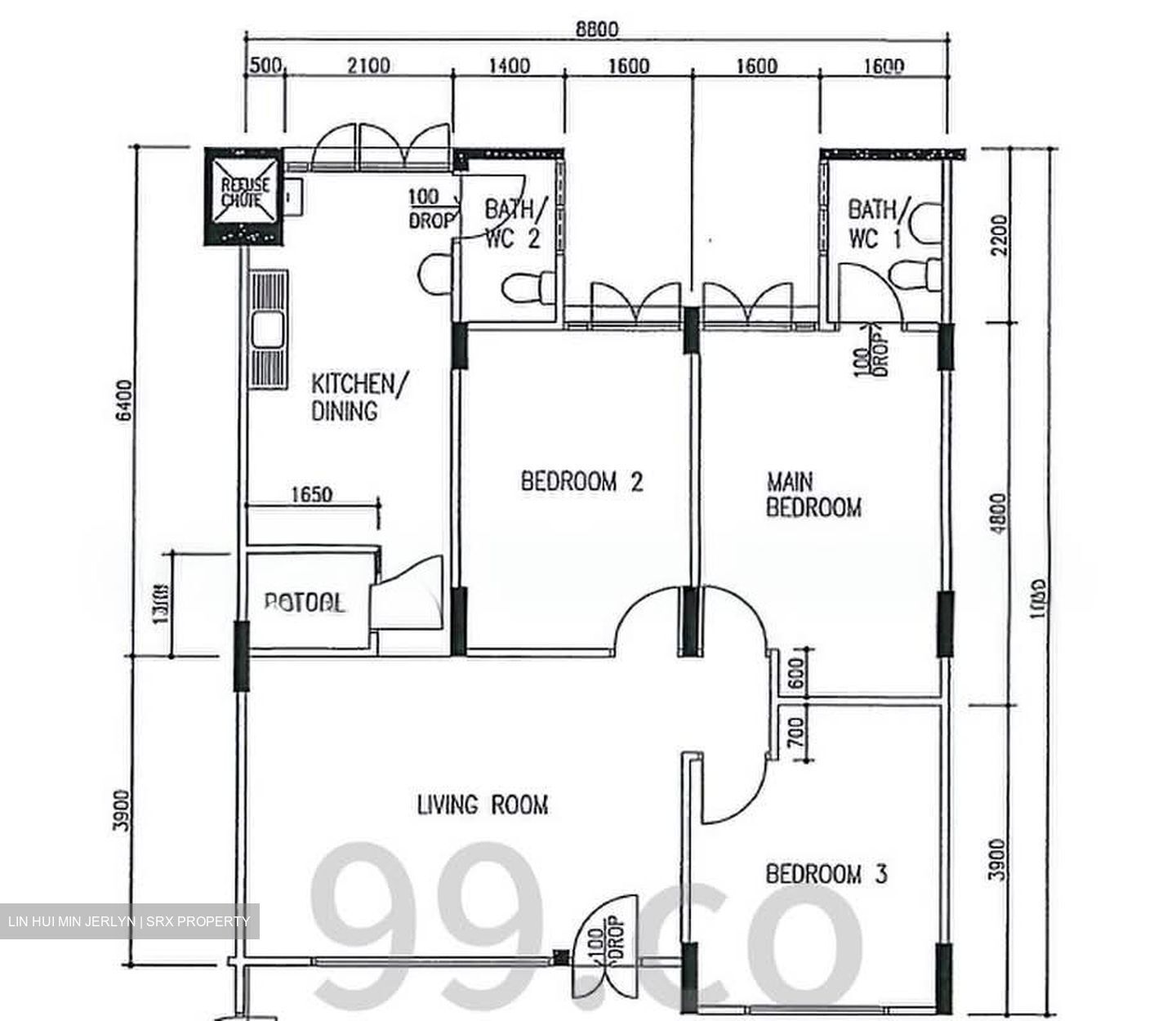 Blk 824 Woodlands Street 81 (Woodlands), HDB 4 Rooms #584803411